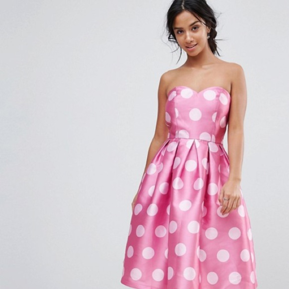 Chi Chi London Petite Structured Midi Dress